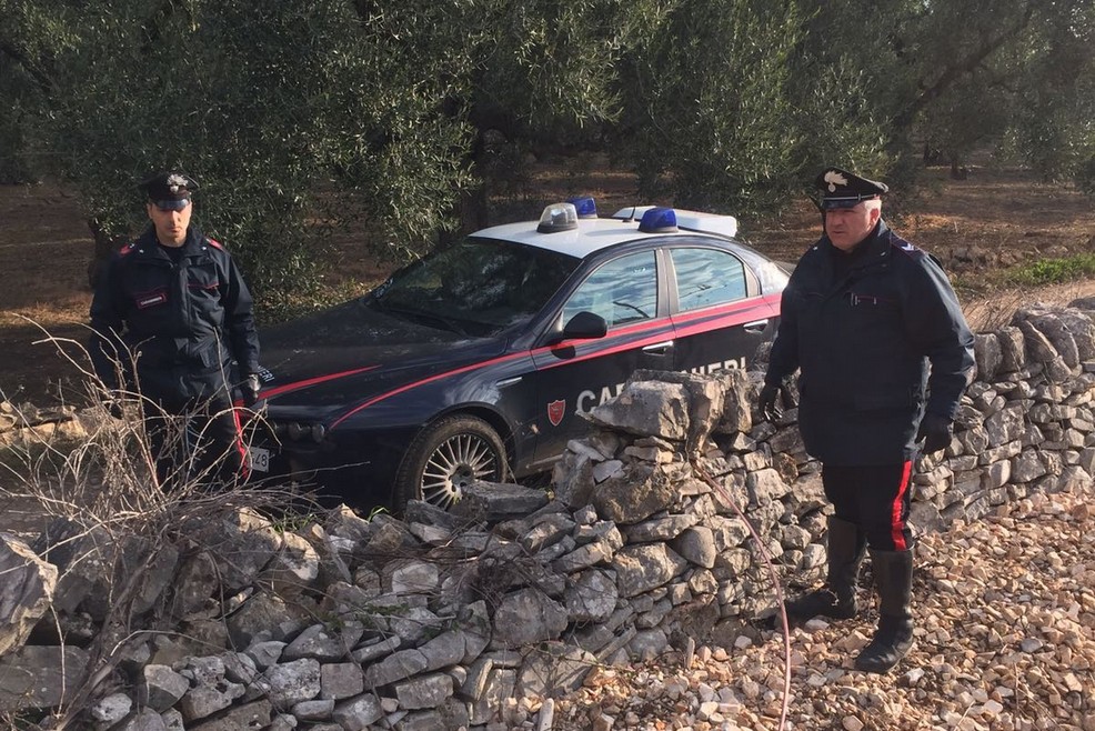 Carabinieri furto di cavi di rame