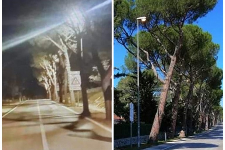 Pubblica illuminazione a Castel del Monte