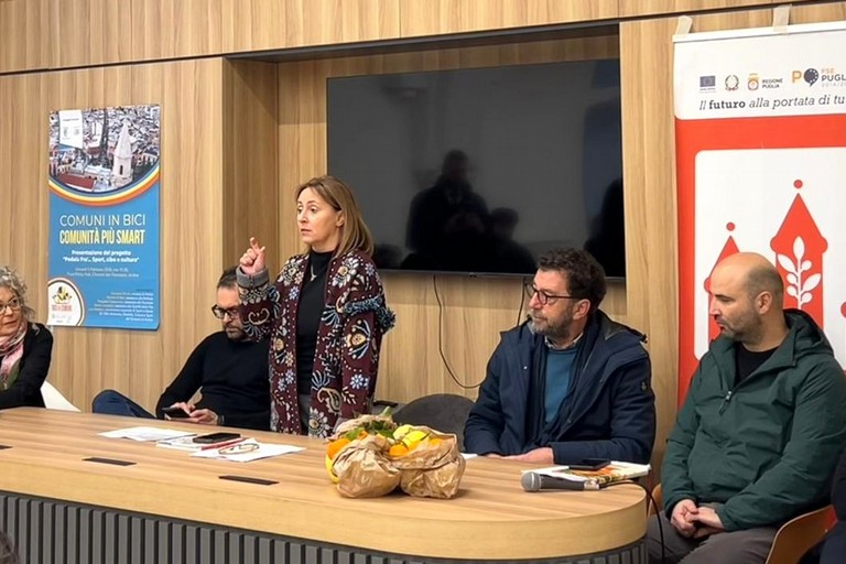 Presentato il progetto “Pedala fra’… sport, cibo e cultura”. <span>Foto Rossella Spada</span>