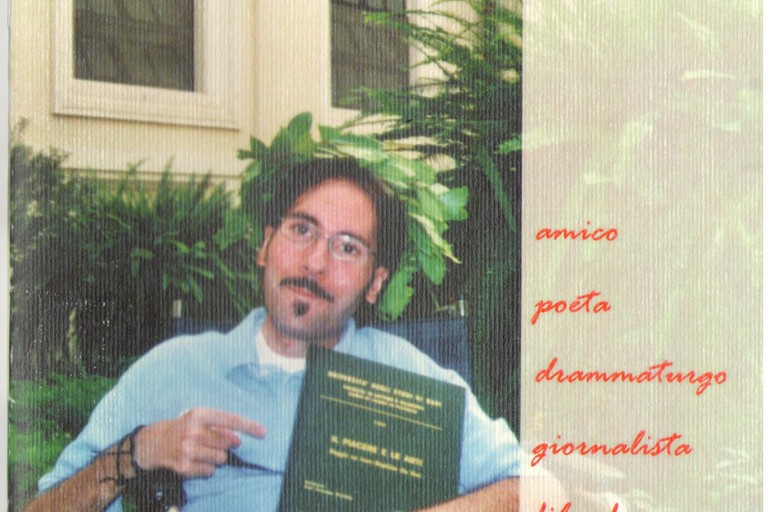 L'artista e giornalista Francesco Di Niccolo