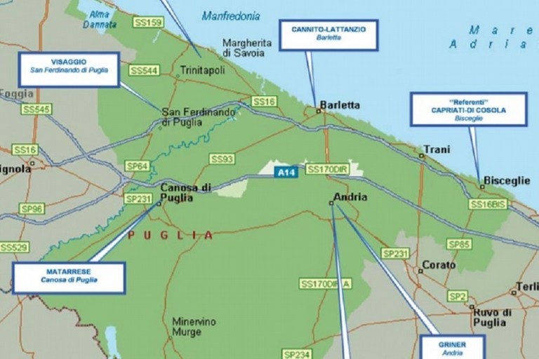 mappa criminale della Bat