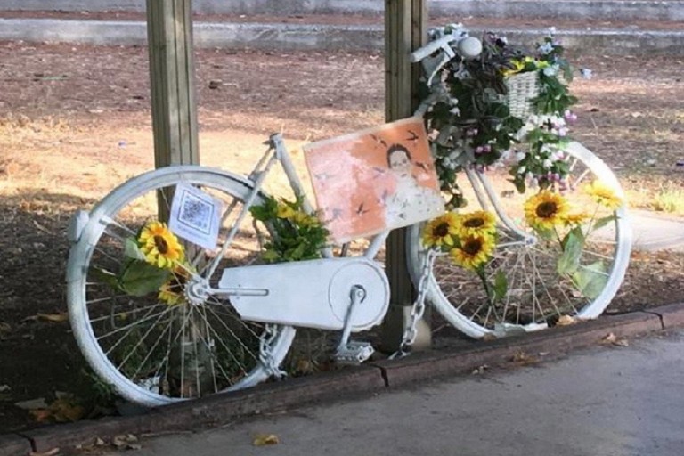 rubata la sella della bici che ricordava Patrizia Paradiso