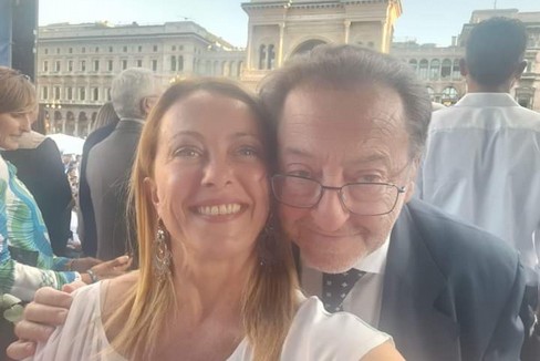 Il Presidente Meloni con l'on. De Corato