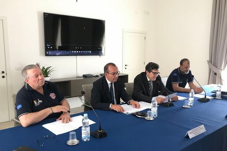 riunione della Protezione civile