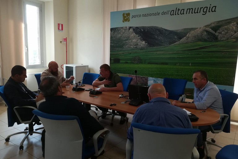 riunione presso il parco dell'alta Murgia