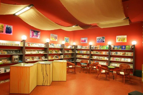 Interno della libreria Diderot