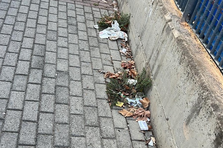 Degrado ed incuria in piazzetta via Sofia e passaggio pedonale di via Bisceglie