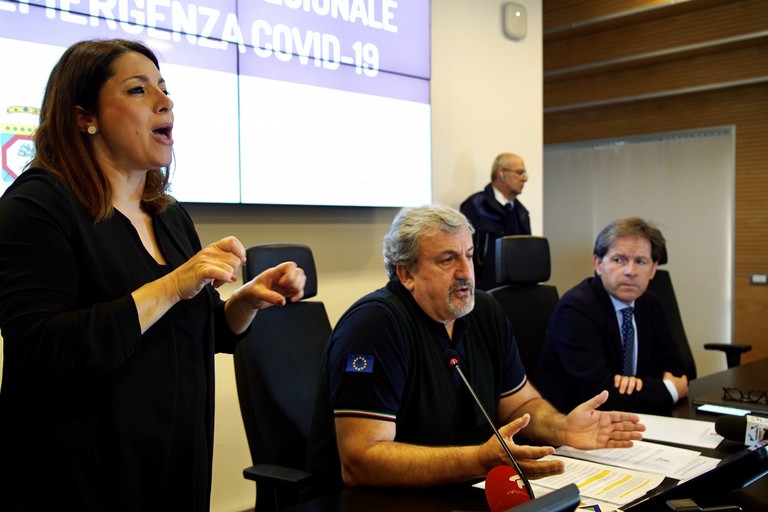riunione su questione coronavirus presso sede della Regione