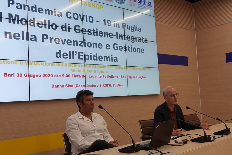 da sx il dr. Danny Sivo ed il prof. Luigi Lopalco