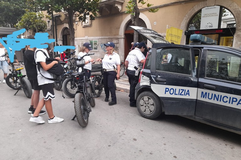 posto di controllo della Polizia Locale