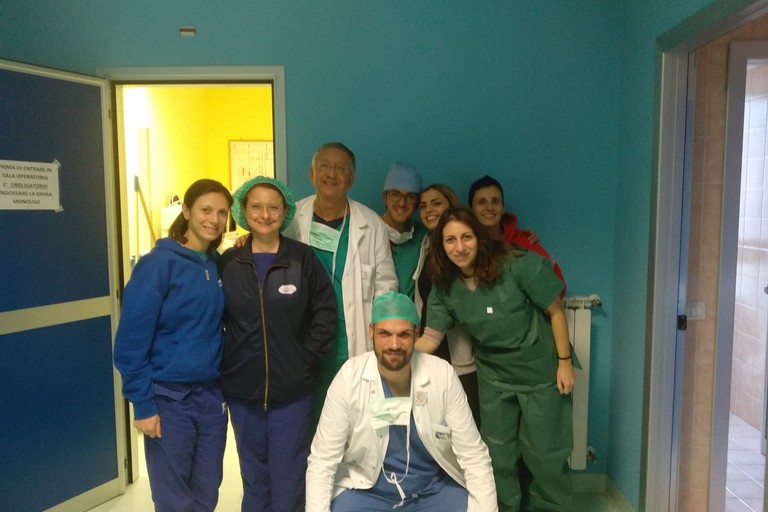 Equipe medica del Lorenzo Bonomo