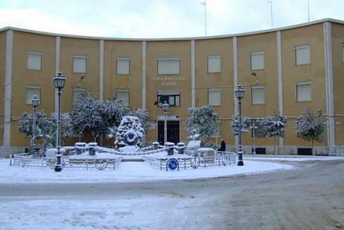 Neve per le vie di Andria