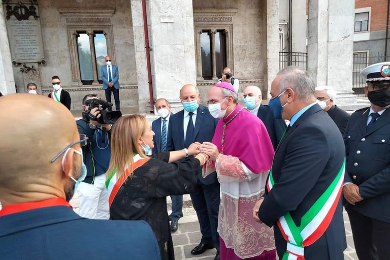 Sindaco Bruno e Mons. Massaro