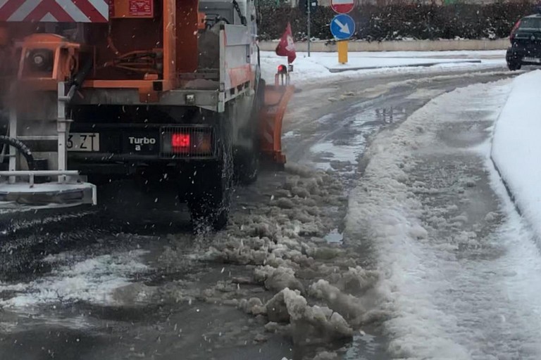 strade ripristinate dalla neve