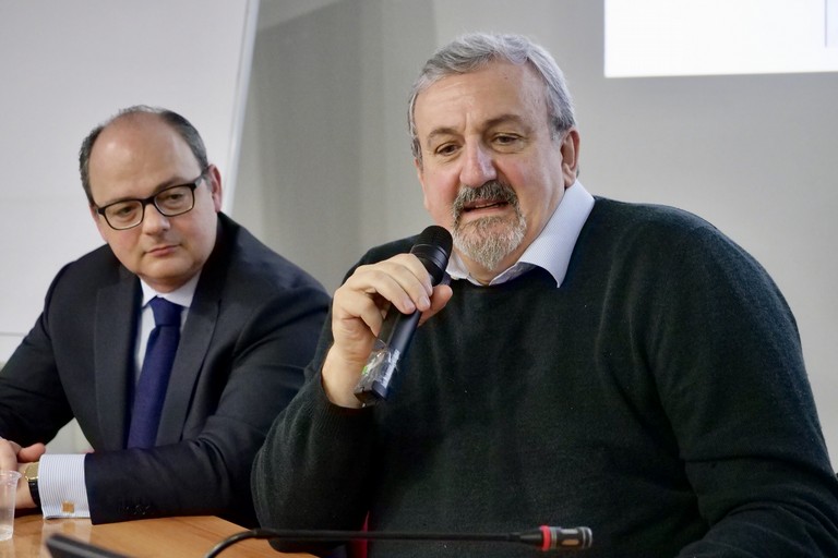 da sx Alessandr Delle Donne con Michele Emiliano