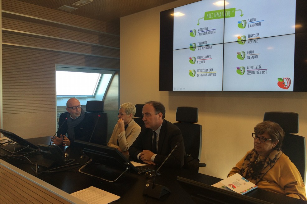 Conferenza stampa salute a scuola