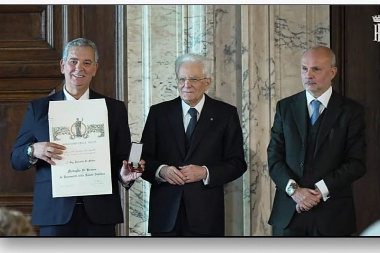 Cav. Uff. Riccardo Di Matteo insignito Benemerito della Salute Pubblica