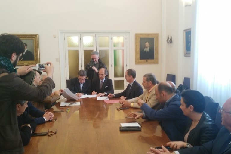 Sottoscrizione protocollo  d'intesa tra Comuni di Andria e Barletta