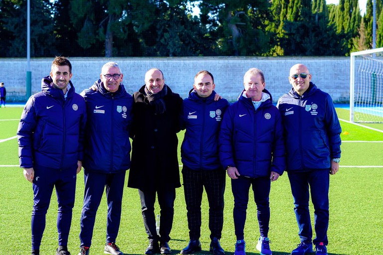 foto Virtus Andria con tecnici Inter