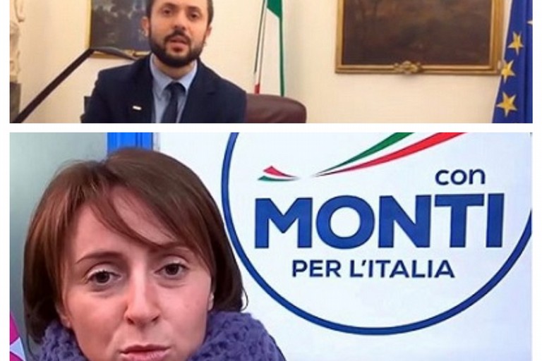 L'on. Giuseppe D'Ambrosio e l'avv. Giovanna Bruno