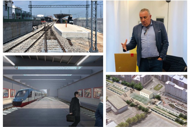 Zinni ed interramento ferroviario tratto di Andria
