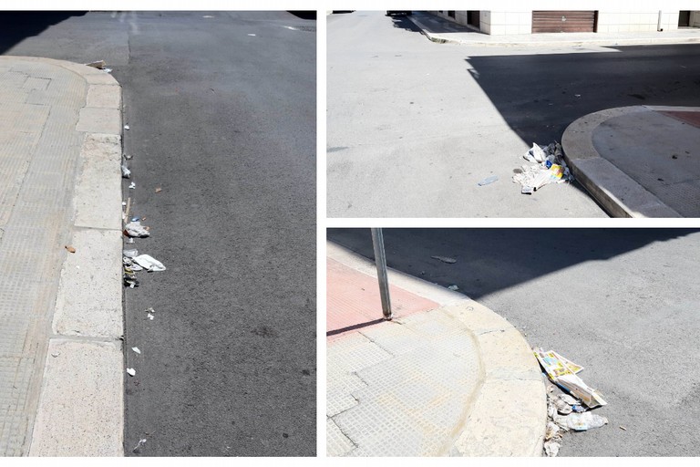 mancata pulizia strade al quartiere Sacro Cuore