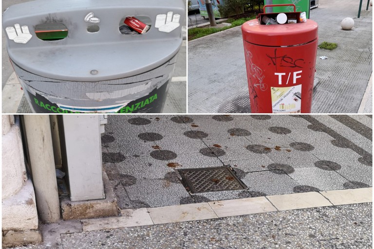 Andria, degrado per le vie cittadine