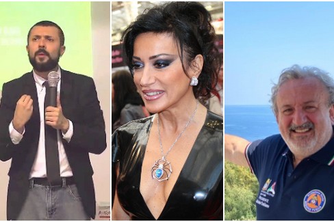 da sx l'on. D'Ambrosio, Nancky Dell'Olio ed Emiliano
