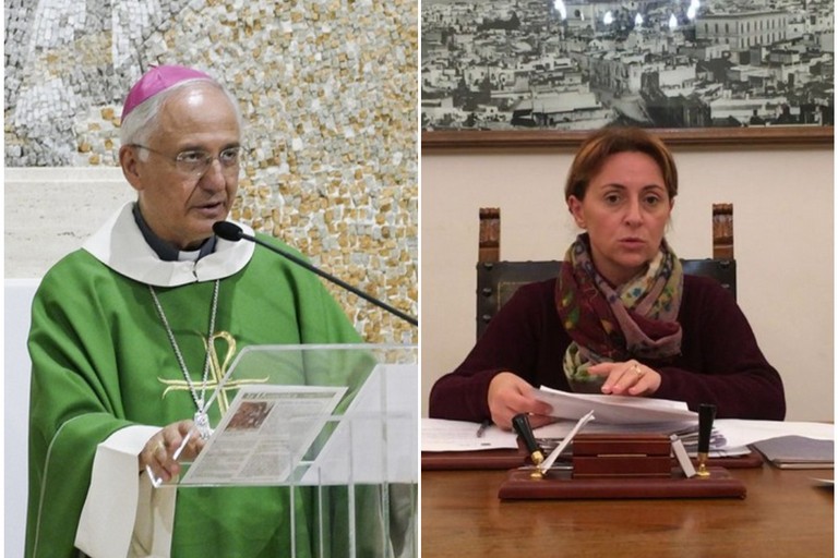 Vescovo Mansi e Sindaco Bruno