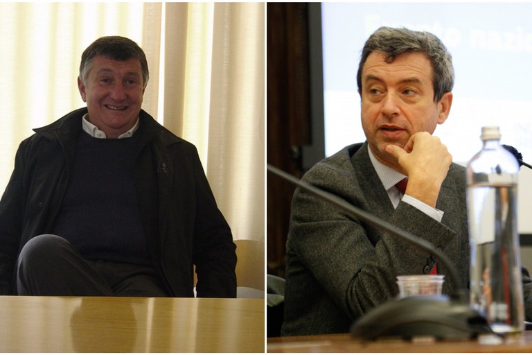 Marchio Rossi (a sx) ed il Ministro Orlando