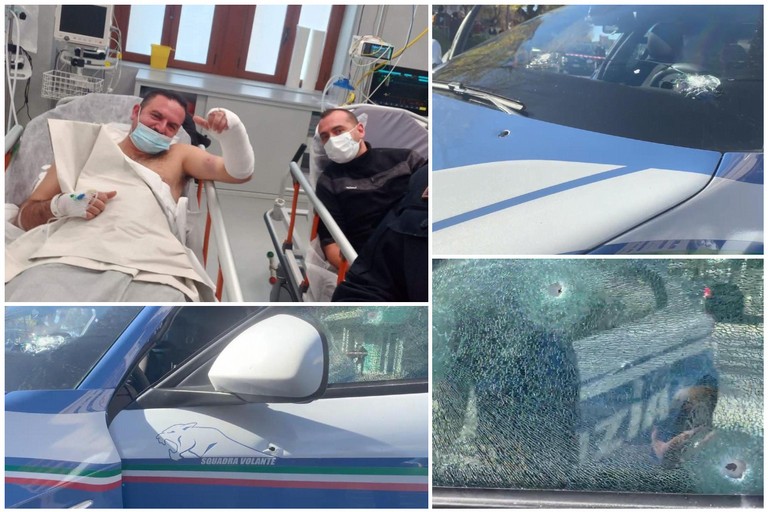 agenti di PS feriti a Taranto