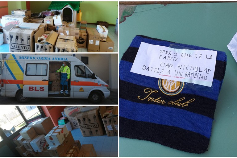 viveri in partenza per l'Ucraina