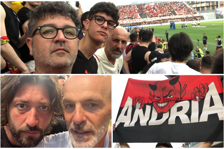 Anche da Andria a Reggio Emilia per festeggiare il Milan
