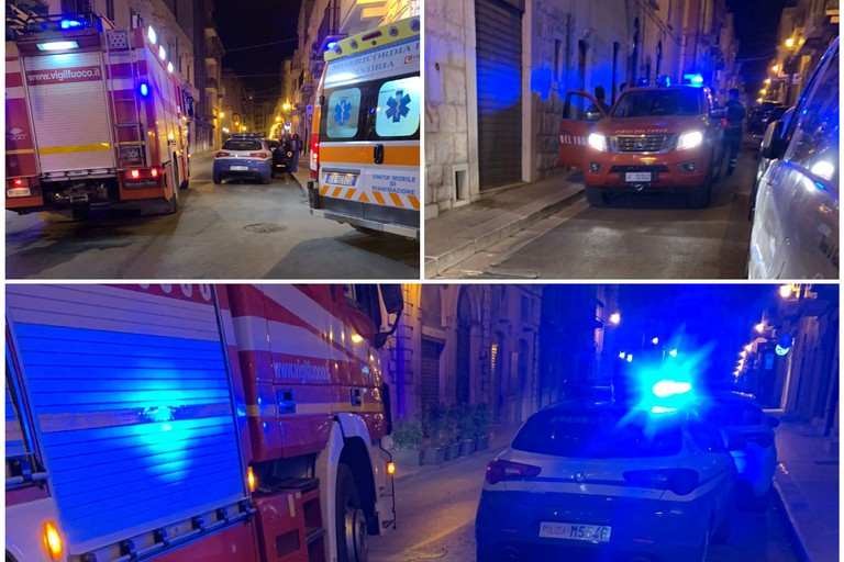 incendio ad Andria