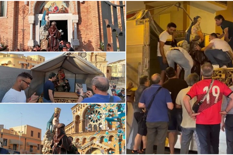 il simulacro della Madonna della Fontana di Torremaggiore giunge ad Andria
