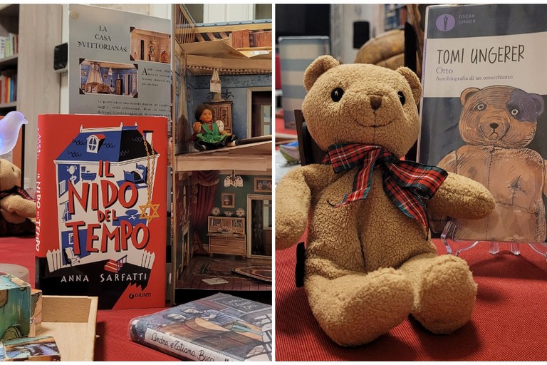 letture ad alta voce e una mostra di giocattoli