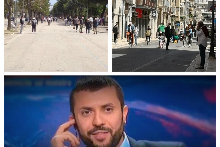foto di assembramenti ad Andria