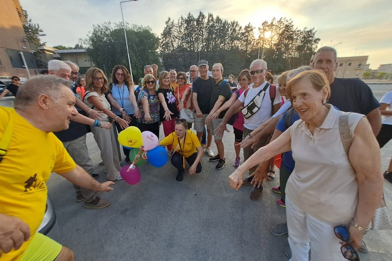 camminata notturna lungo la Via Francigena