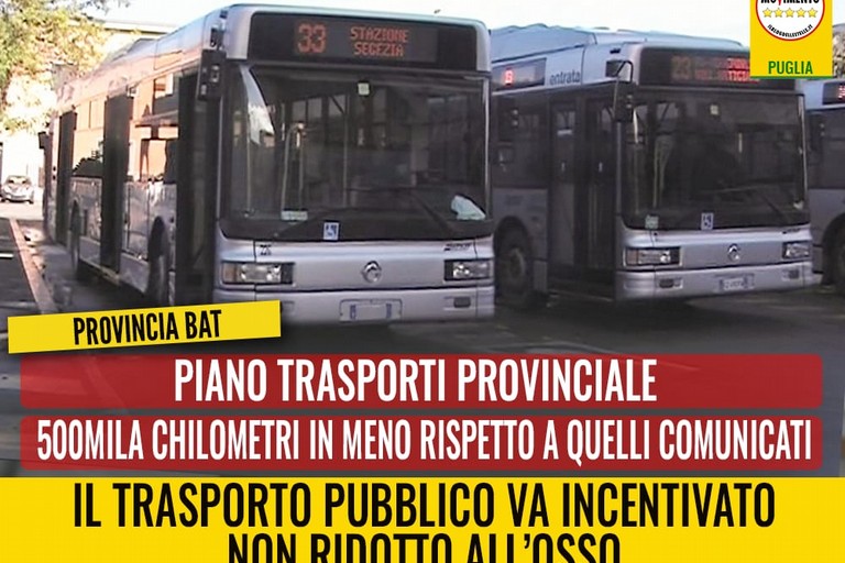 M5S e piano di trasporti provinciale
