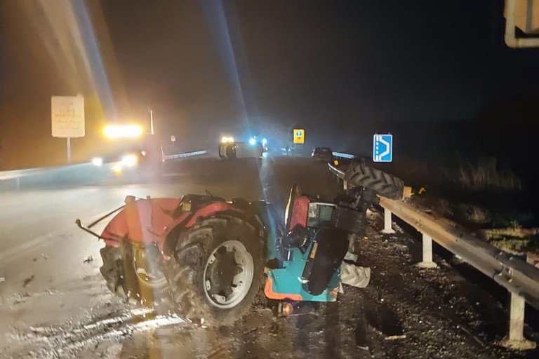 incidente sulla ex sp 231 all'altezza dello svincolo per contrada Martinelli