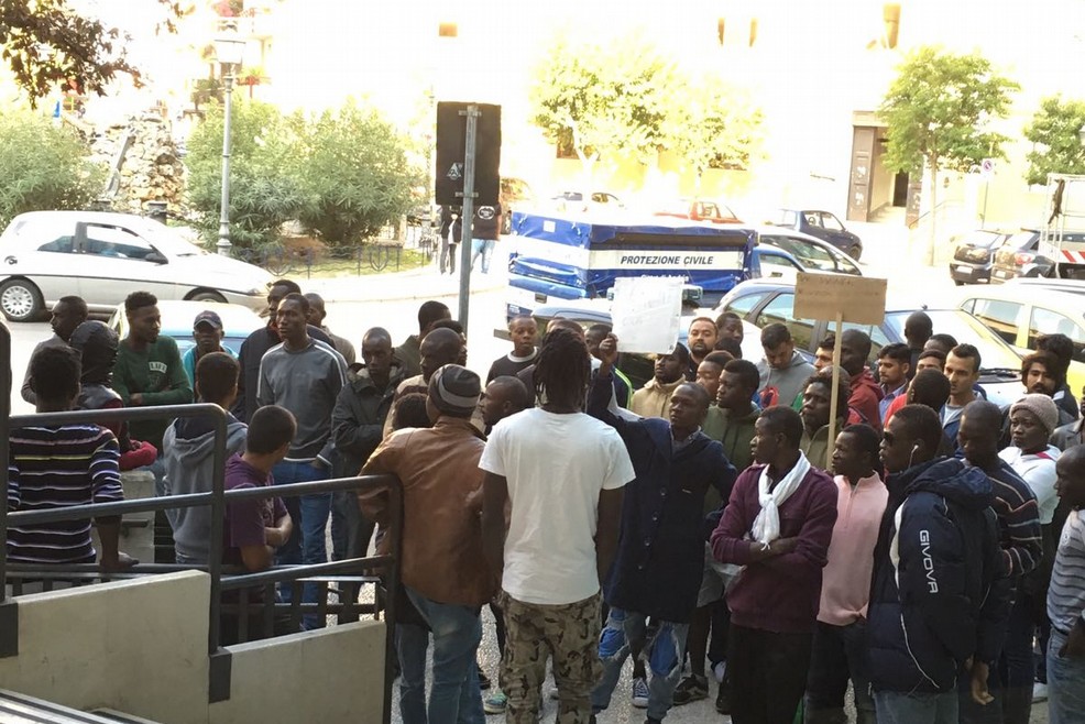 Protesta immigrati