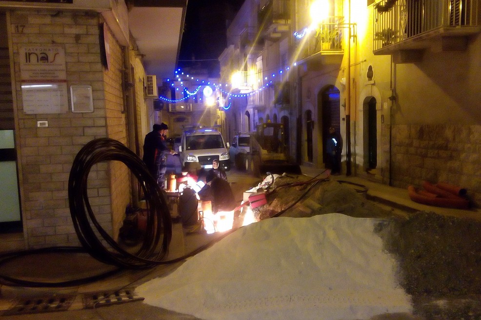 Lavori Enel in via Genovesi