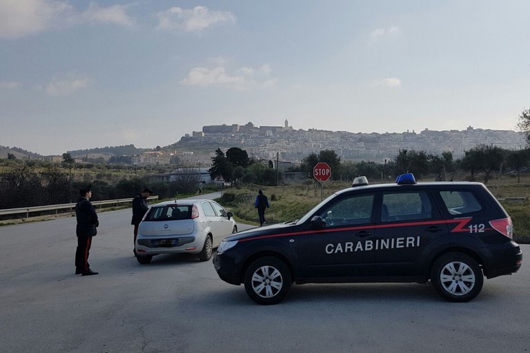 posto di controllo dei Carabinieri