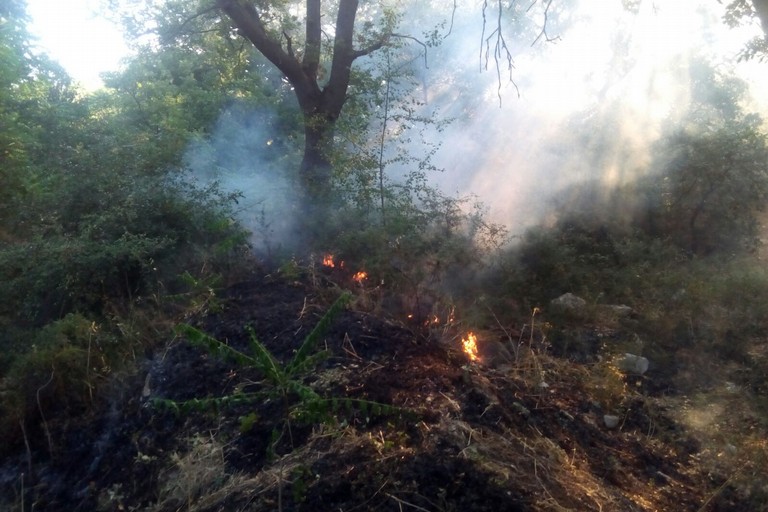 incendio contrada Abbondanza