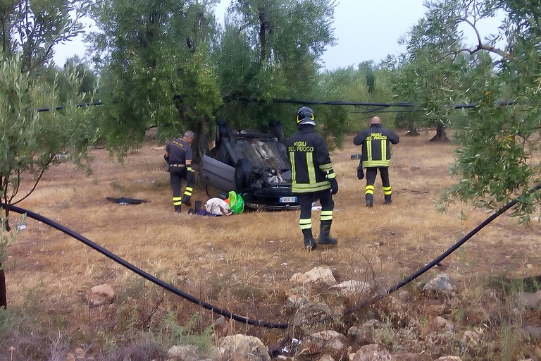 incidente sulla sp Andria Bisceglie