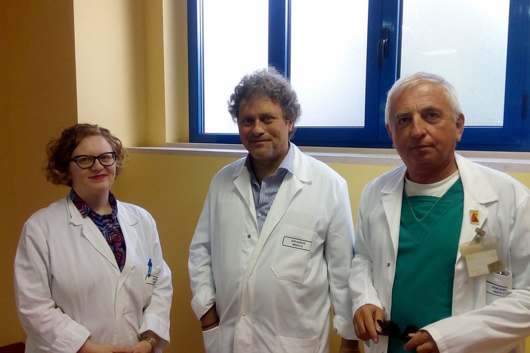da sx Dott.ri De Niccolo, Porziotta e Lorusso
