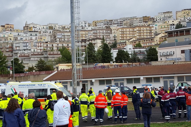 Esercitazione sismica protezione civile