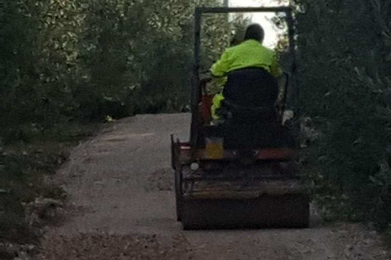 Lavori di sistemazione delle strade comunali di campagna