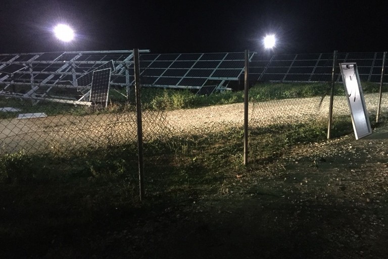 tentativo di furto di pannelli solari