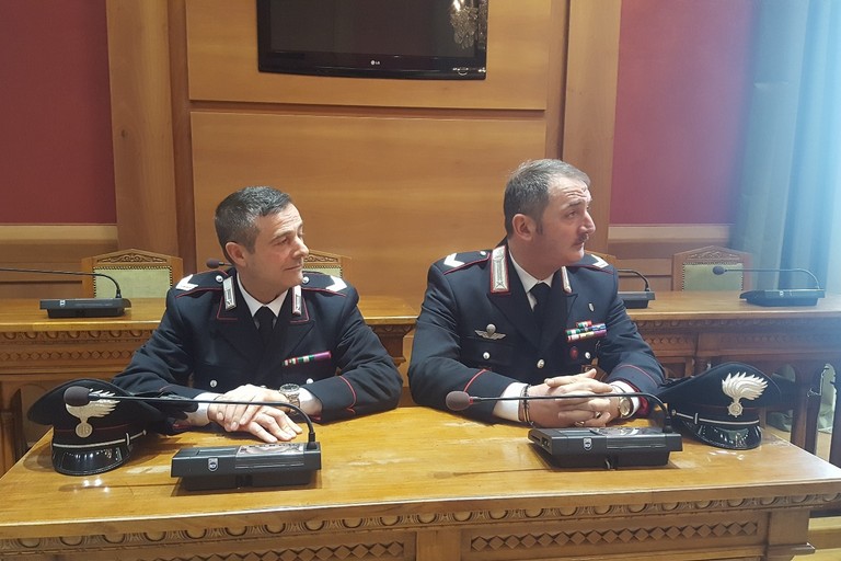 I Brigadieri dei Carabinieri Pastore e Mastrapasqua